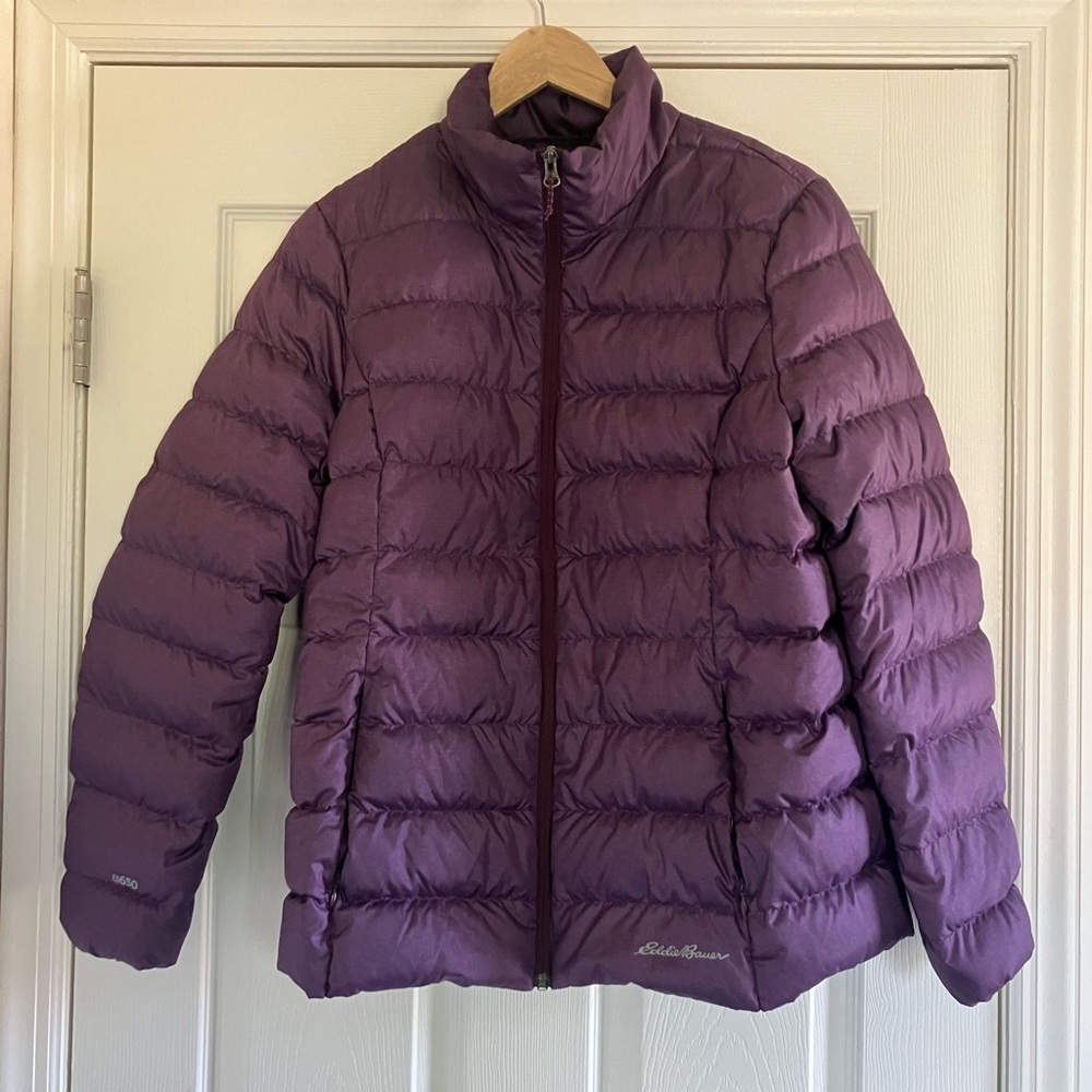 Eddie Bauer Plum Puffer Coat
